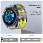 U-LIMVE szíj Garmin Forerunner 965/955/945/935, puha szilikon 22mm csere fekete