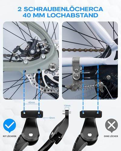 WATSABRO Pro+ kerékpártartó 24-29 hüvelyk állítható 4 lyuk, 20 mm vagy 40 mm
