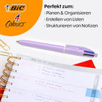 BIC 4 színű pasztell golyóstoll közepes hegy 1,00 mm vegyes színek 6 darabos