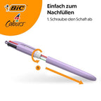 BIC 4 színű pasztell golyóstoll közepes hegy 1,00 mm vegyes színek 6 darabos