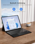 Qulose Surface Pro billentyűzet Microsoft Surface Pro 8/9/X-hez, vezeték nélküli