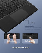 Qulose Surface Pro billentyűzet Microsoft Surface Pro 8/9/X-hez, vezeték nélküli