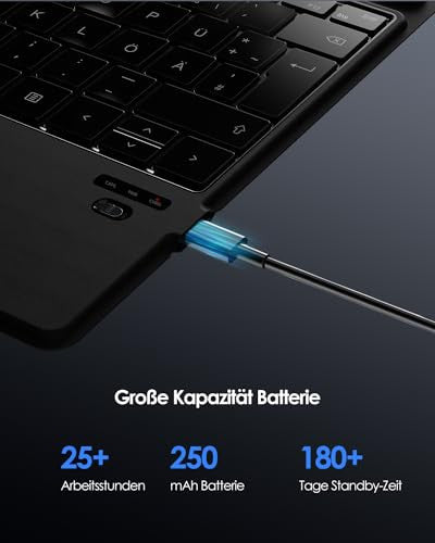 Qulose Surface Pro billentyűzet Microsoft Surface Pro 8/9/X-hez, vezeték nélküli