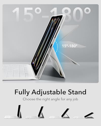 ESR iPad Pro 11 hüvelyk 2024 billentyűzet tok fehér