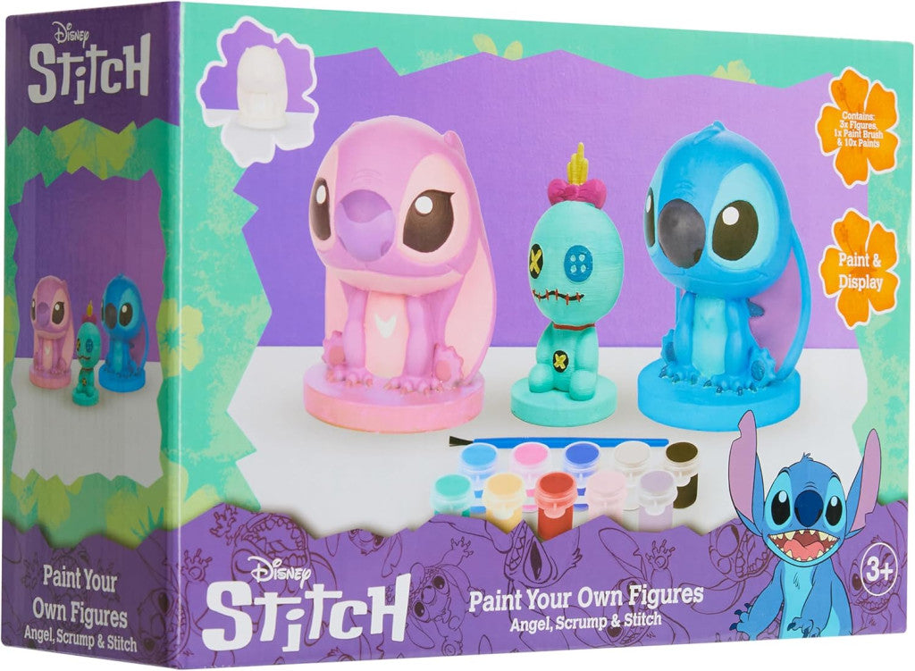 Disney Stitch saját festhető gipszfigura készlet gyerekeknek, tiniknek DIY kézműves