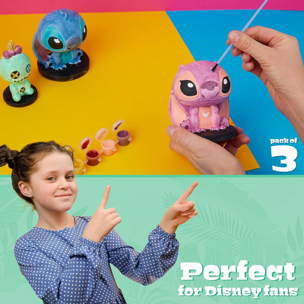 Disney Stitch saját festhető gipszfigura készlet gyerekeknek, tiniknek DIY kézműves
