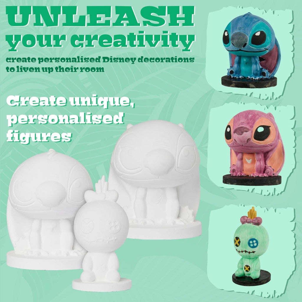 Disney Stitch saját festhető gipszfigura készlet gyerekeknek, tiniknek DIY kézműves