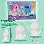 Disney Stitch saját festhető gipszfigura készlet gyerekeknek, tiniknek DIY kézműves