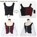 CAMDOM női reneszánsz fűzős mellény steampunk, gótikus, cosplay