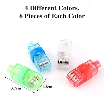 LED ujjlámpa 24 darabos, színes