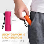 EverBrite Mini UV zseblámpa 6 darabos, 395nm fekete fény lámpa 18 AAA elemmel
