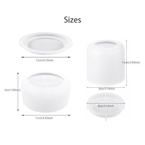 WYAHYQ gyanta öntőformák szilikon tégely kerek - outlet termék