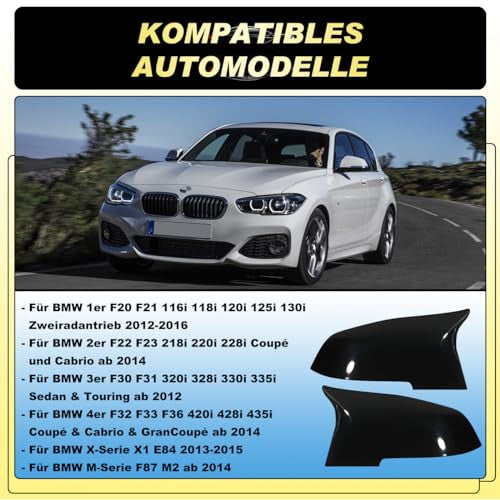 BMW F20-F87 tükörház fényes fekete