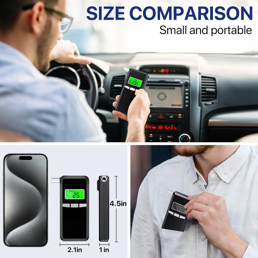 Breathalyser Police Accurate alkoholszonda digitális LCD kijelző