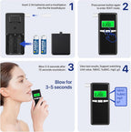 Breathalyser Police Accurate alkoholszonda digitális LCD kijelző