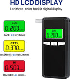 Breathalyser Police Accurate alkoholszonda digitális LCD kijelző