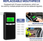 Breathalyser Police Accurate alkoholszonda digitális LCD kijelző