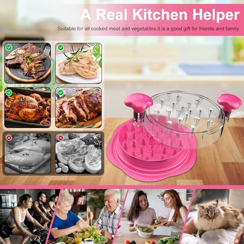 Chicken Chopper 25,5 cm csirkeaprító eszköz nagy, látható, ecsettel és villákkal