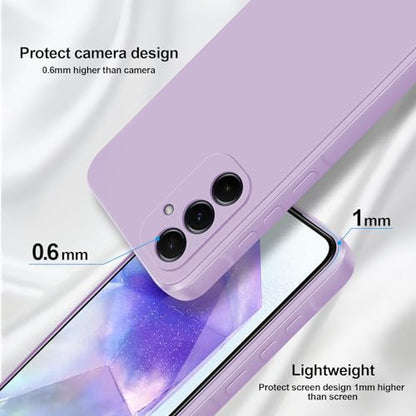 GiiYoon folyékony szilikon tok Samsung Galaxy A55-höz teljes körű védelem, karcálló