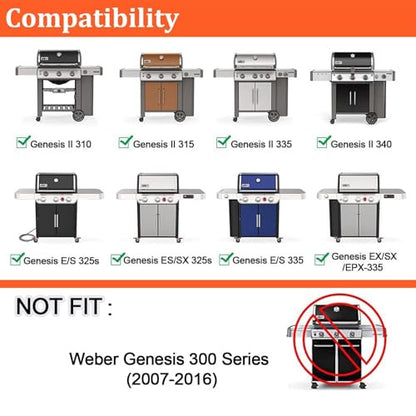GFTIME rozsdamentes acél aroma rúd és hővisszaverő Weber Genesis II/LX 300 sorozathoz