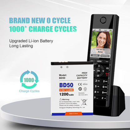 TOPGOBAT 1200 mAh akkumulátor AVM Fritz!Fon C5/C4/M2/MT-F/Motorola Moto