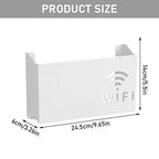 POHOVE router tároló doboz, fali tartó fehér
