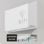 POHOVE router tároló doboz, fali tartó fehér