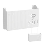 POHOVE router tároló doboz, fali tartó fehér