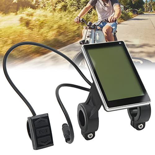 Wyświetlacz LCD EBike, vízálló vezérlőpanel LCD M5 elektromos robogóhoz 31,8 mm 22,2
