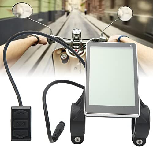 Wyświetlacz LCD EBike, vízálló vezérlőpanel LCD M5 elektromos robogóhoz 31,8 mm 22,2
