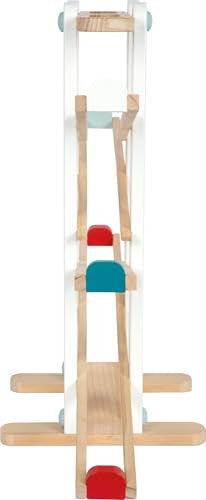 small foot fa golyópálya, XL motoros játék 3 golyóval és tűzoltó járművel 18+ hónap