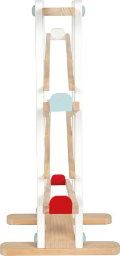 small foot fa golyópálya, XL motoros játék 3 golyóval és tűzoltó járművel 18+ hónap