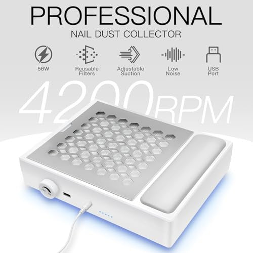 Madenia Professional 502-CD körömporszívó 56W, 2 újrahasználható szűrővel és 1