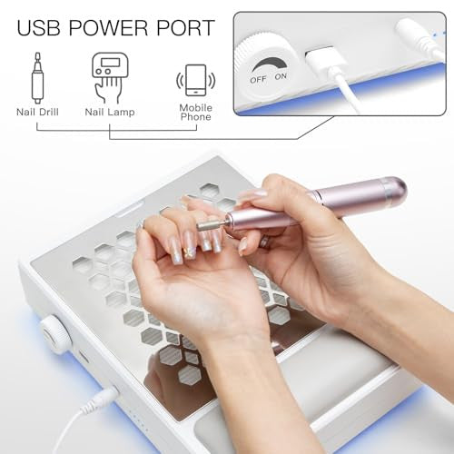 Madenia Professional 502-CD körömporszívó 56W, 2 újrahasználható szűrővel és 1