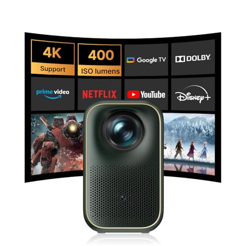 Google TV/Netflix Xming Page One intelligens projektor WiFi6 és Bluetooth 1080P