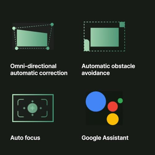 Google TV/Netflix Xming Page One intelligens projektor WiFi6 és Bluetooth 1080P