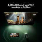 Google TV/Netflix Xming Page One intelligens projektor WiFi6 és Bluetooth 1080P