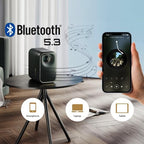 Google TV/Netflix Xming Page One intelligens projektor WiFi6 és Bluetooth 1080P