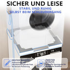 Universal mosó-szárító torony készlet, állítható keret 45-68 cm-hez, rögzítő pánttal