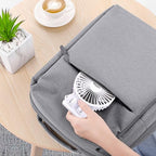 Bigqin USB asztali ventilátor mini, 3 sebesség, 90° állítható, fehér