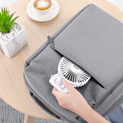 Bigqin USB asztali ventilátor mini, 3 sebesség, 90° állítható, fehér