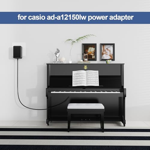 TKDY 12V 2A AC-DC adapter Casio Privia kábelhez kompatibilis Casio digitális zongora