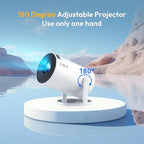 XGODY Gimbal 3 mini projektor Android 11.0, 720P HD, 4K támogatás, 12000 lumen, WiFi