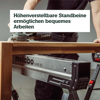 Metabo MAB 82 munkabakkészlet robosztus és stabil acél bakok, porszórt horganyzott