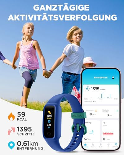 BIGGERFIVE Vigor 2 L fitnesz karkötő gyerekeknek kék