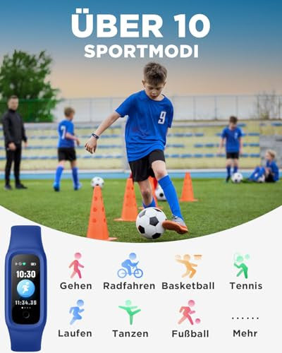 BIGGERFIVE Vigor 2 L fitnesz karkötő gyerekeknek kék