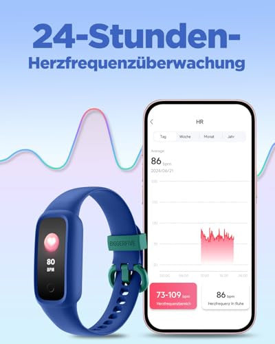 BIGGERFIVE Vigor 2 L fitnesz karkötő gyerekeknek kék
