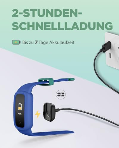 BIGGERFIVE Vigor 2 L fitnesz karkötő gyerekeknek kék