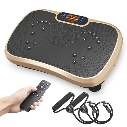 Dripex vibrációs platform, 99 szint, 5 edzésprogram, Bluetooth hangszóró, LCD