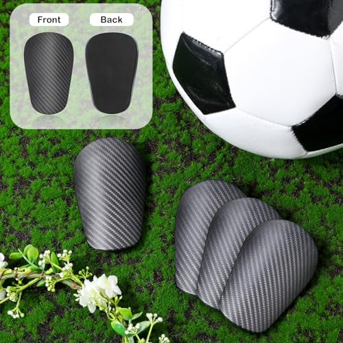 NQEUEPN mini futball sípcsontvédő, 8 x 5 cm, védőfelszerelés, 4 darabos, fekete